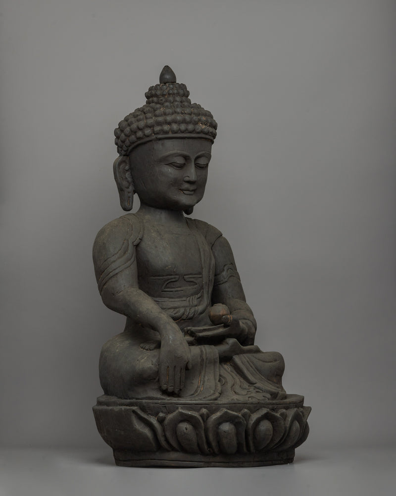 Wooden Shakyamuni Buddha Statue | Bring Serenity and Wisdom into Your Space