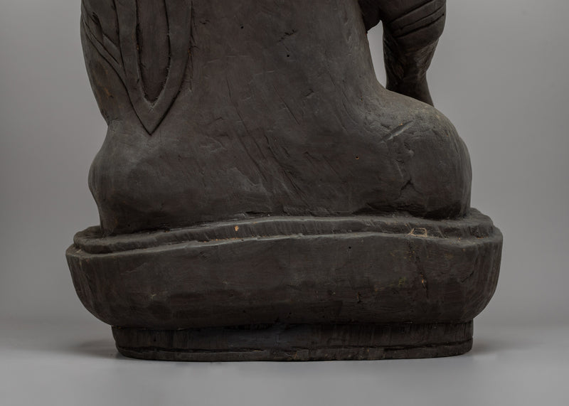 Wooden Shakyamuni Buddha Statue | Bring Serenity and Wisdom into Your Space