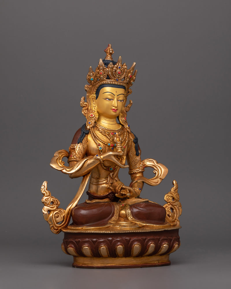 Vajrasattva Vajra and Bell Holder Sculpture | Religious Dharma Decor