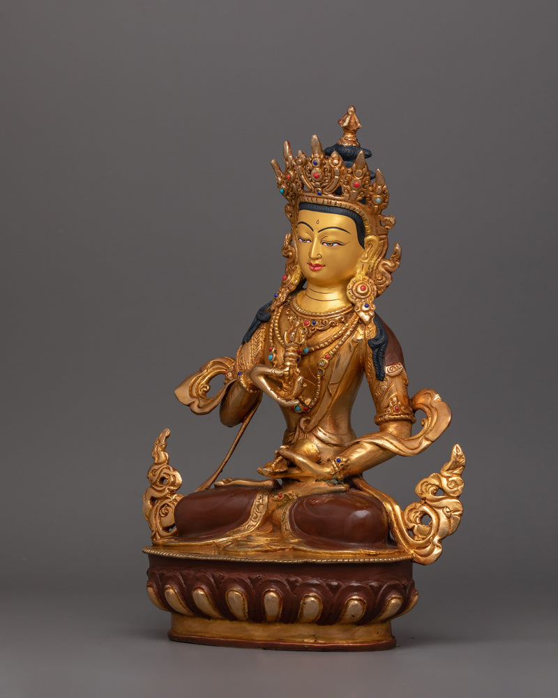 Vajrasattva Vajra and Bell Holder Sculpture | Religious Dharma Decor