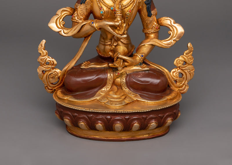 Vajrasattva Vajra and Bell Holder Sculpture | Religious Dharma Decor