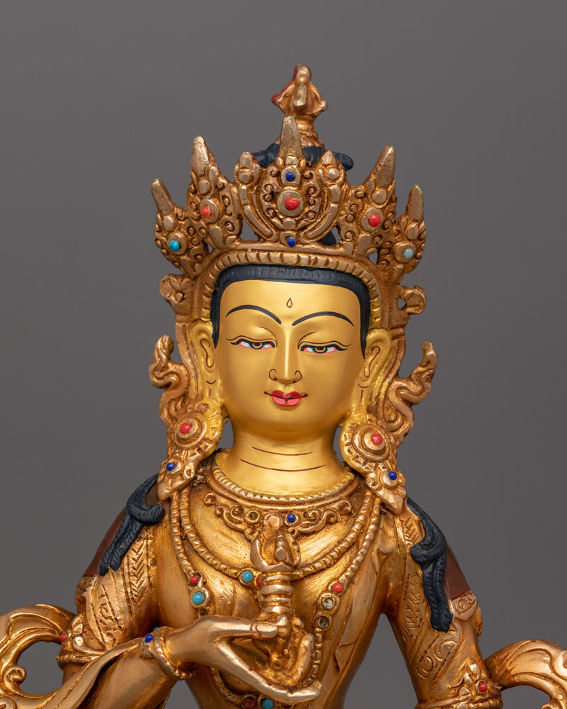 Vajrasattva Vajra and Bell Holder Sculpture | Religious Dharma Decor