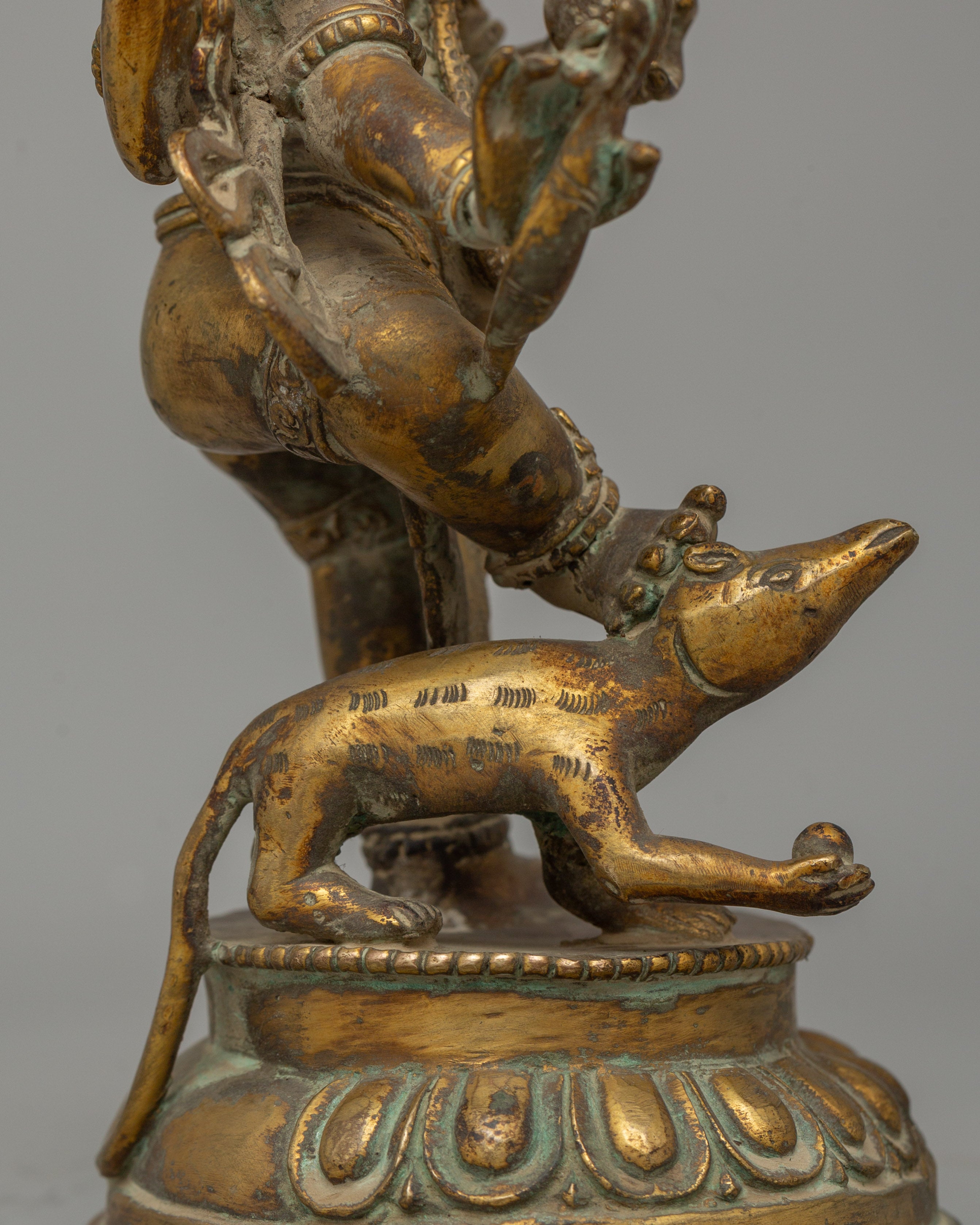Gold Plated Standing Ganesh Statue | The Sacred Remover of Obstacles