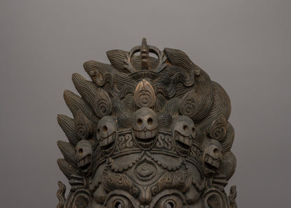 Wooden Bhairava Mask | Rituals Wall Decor