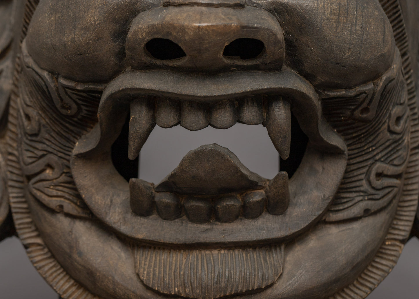 Wooden Bhairava Mask | Rituals Wall Decor