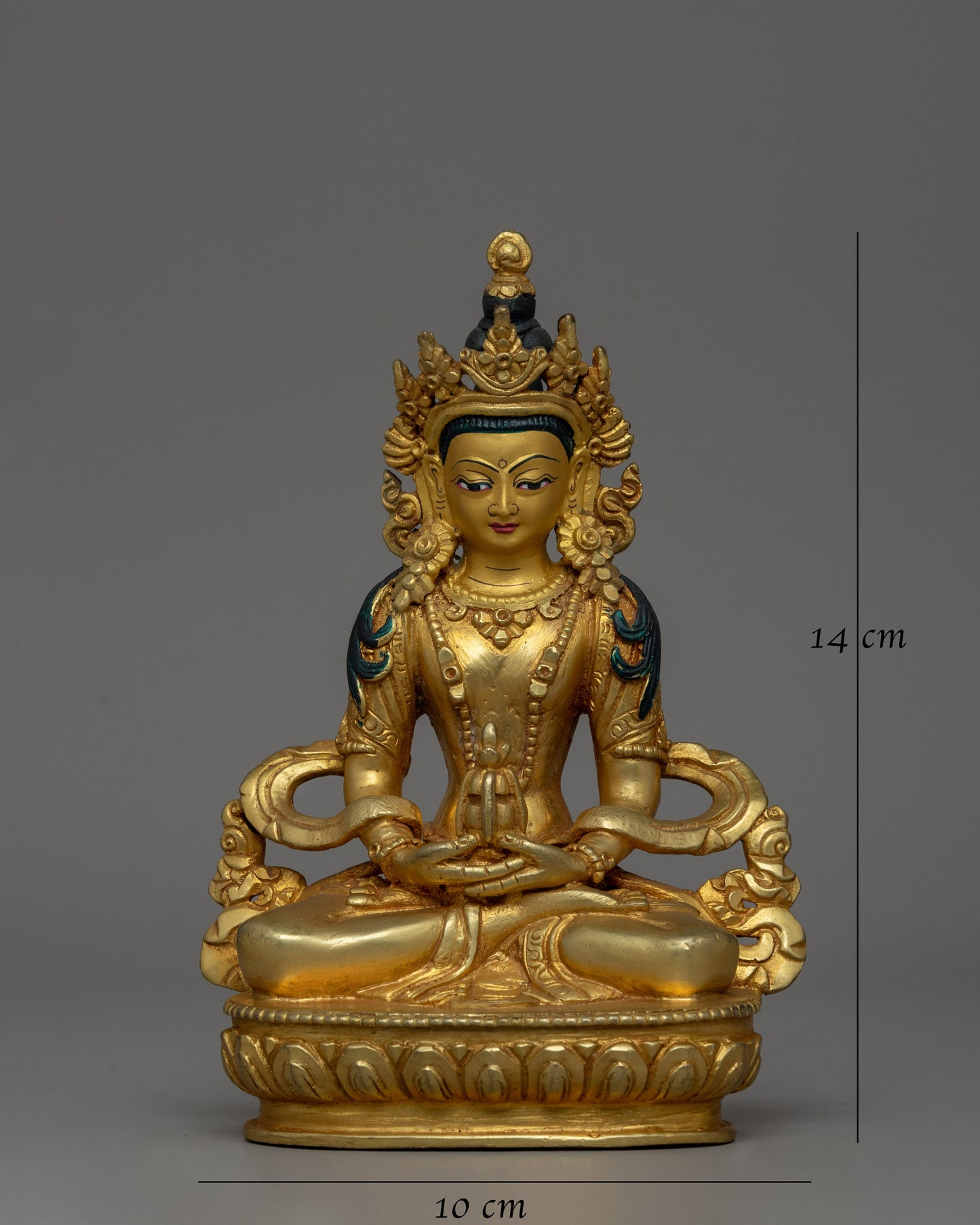 Gold-Plated Amitayus Buddha Statue | Deity of Longevity