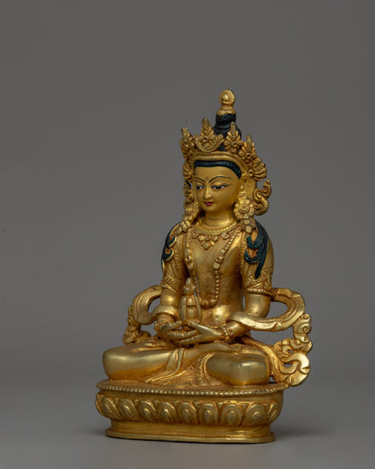 Gold-Plated Amitayus Buddha Statue | Deity of Longevity