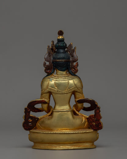 Gold-Plated Amitayus Buddha Statue | Deity of Longevity