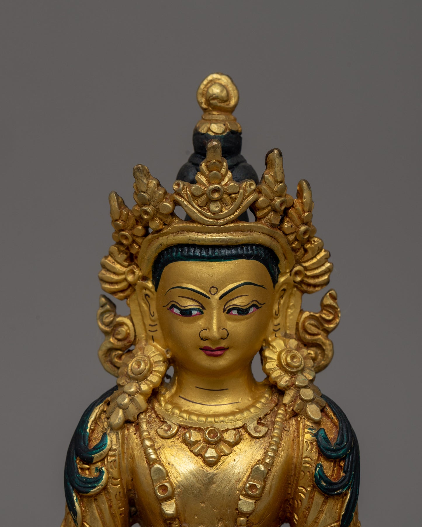 Gold-Plated Amitayus Buddha Statue | Deity of Longevity