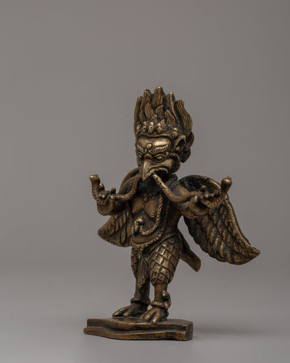 Majestic Bronze Garuda Statue | Handcrafted Spiritual Altar Decor