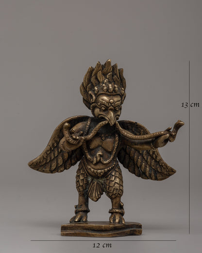 Majestic Bronze Garuda Statue | Handcrafted Spiritual Altar Decor