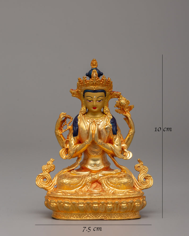 Compassion Deity Chenrezig Statue | Bodhisattva of Mercy