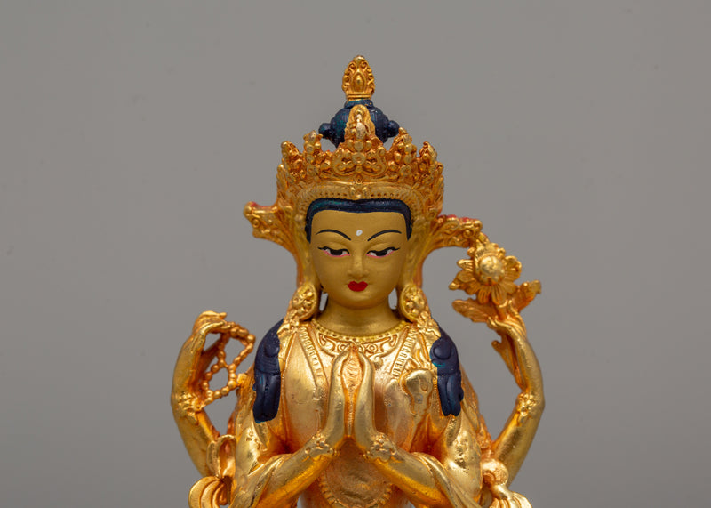 Compassion Deity Chenrezig Statue | Bodhisattva of Mercy