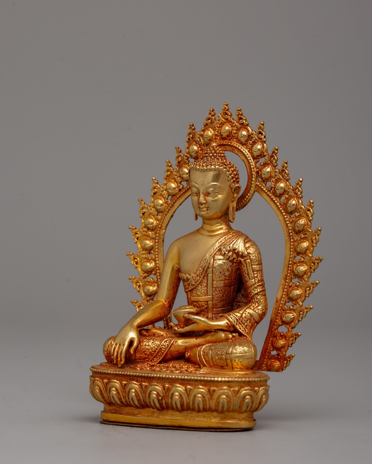 Enlightened Shakyamuni Buddha Rulers of Shakya Clan | 24K Gold Gilded Figurine