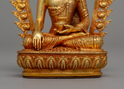 Enlightened Shakyamuni Buddha Rulers of Shakya Clan | 24K Gold Gilded Figurine