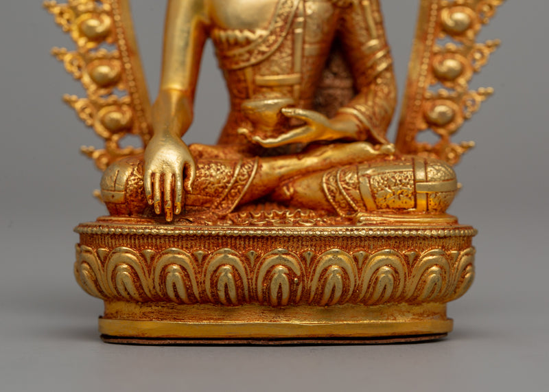 Enlightened Shakyamuni Buddha Rulers of Shakya Clan | 24K Gold Gilded Figurine