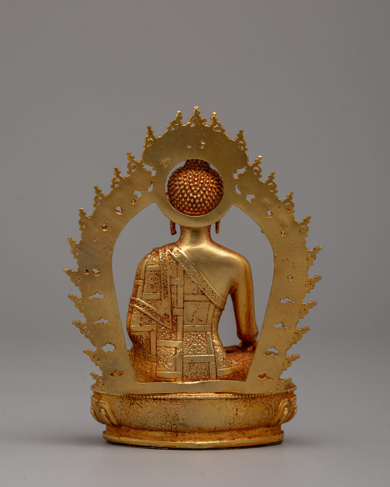 Enlightened Shakyamuni Buddha Rulers of Shakya Clan | 24K Gold Gilded Figurine