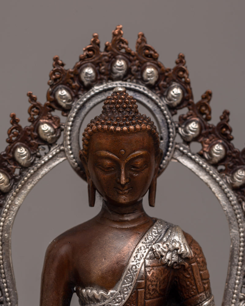 Healing Deity Medicine Buddha Statue | Bhaisajyaguru Holding Myrobalan Plant