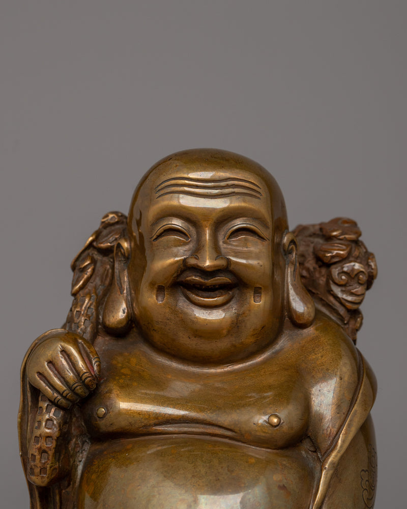 Standing Laughing Buddha Statue | Symbol of Good Fortune, Prosperity, and Joy