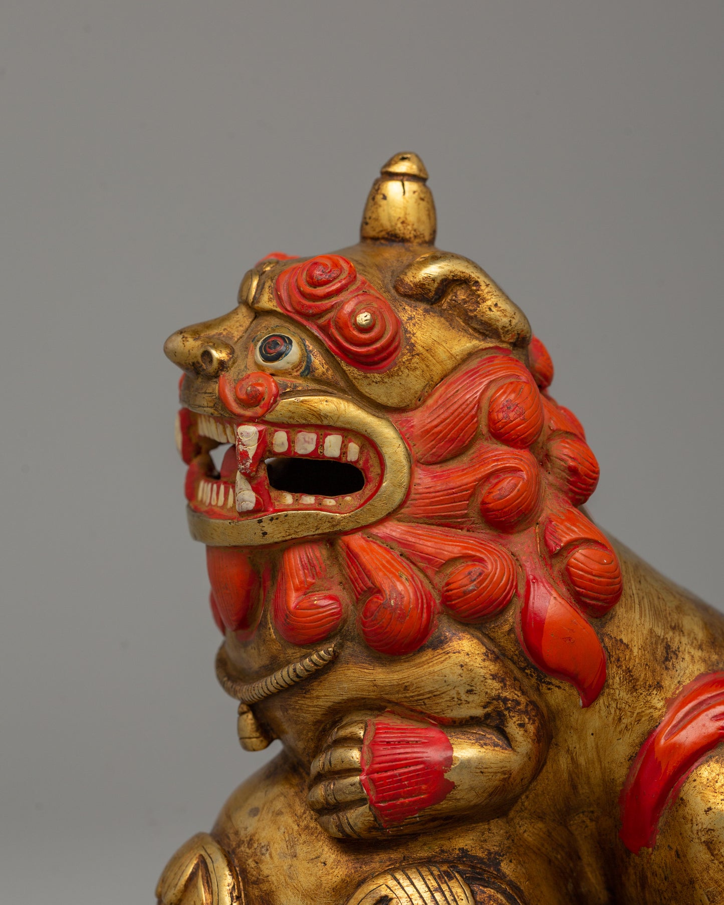 Handicrafted Foo Dog Lion | Buddhist Sacred Decor