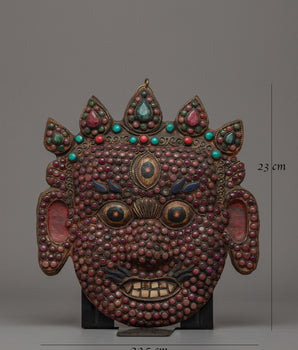 Handcrafted Tibetan Copper Mask | A Symbol of Protection, Power & Spiritual Energy