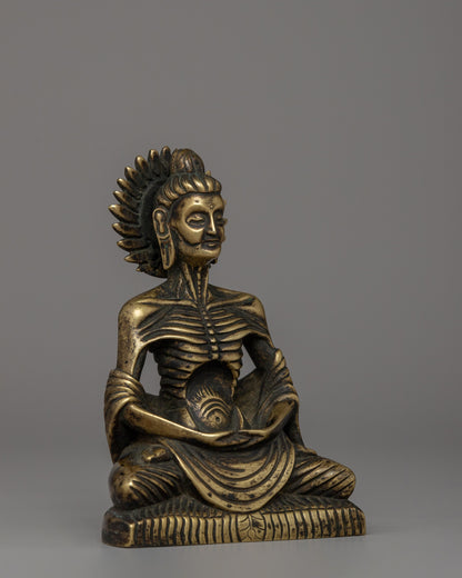 Handcrafted Bronze Fasting Buddha | Symbol of Enlightenment