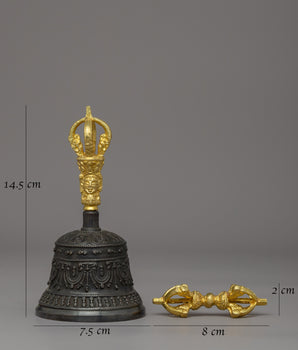 Bell and Vajra for Altar | Sacred Tibetan Ritual Tools
