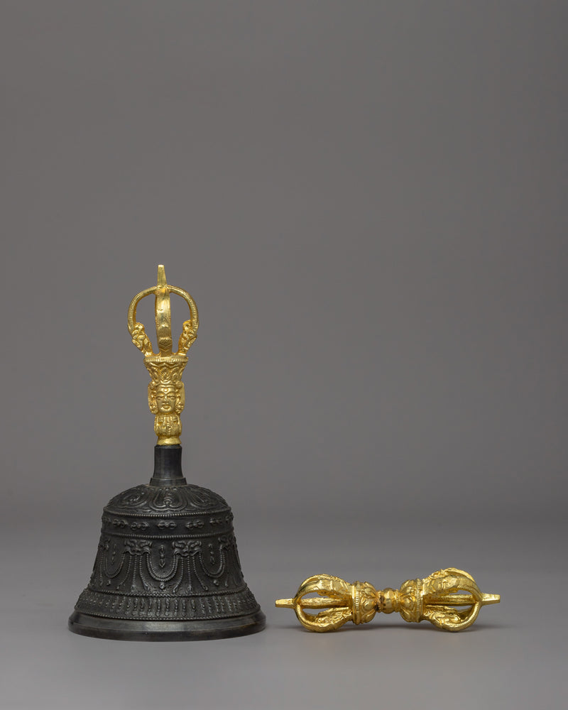 0.4 Kg Vajra and Bell Spiritual Decor | Tibetan Buddhism Religious Items