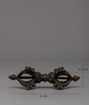 Ritual Tool Oxidized Copper Vajra | Tibetan Buddhist Dorje