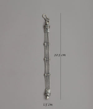 Beautiful White Metal Bracelet | Timeless Symbol of Artistry