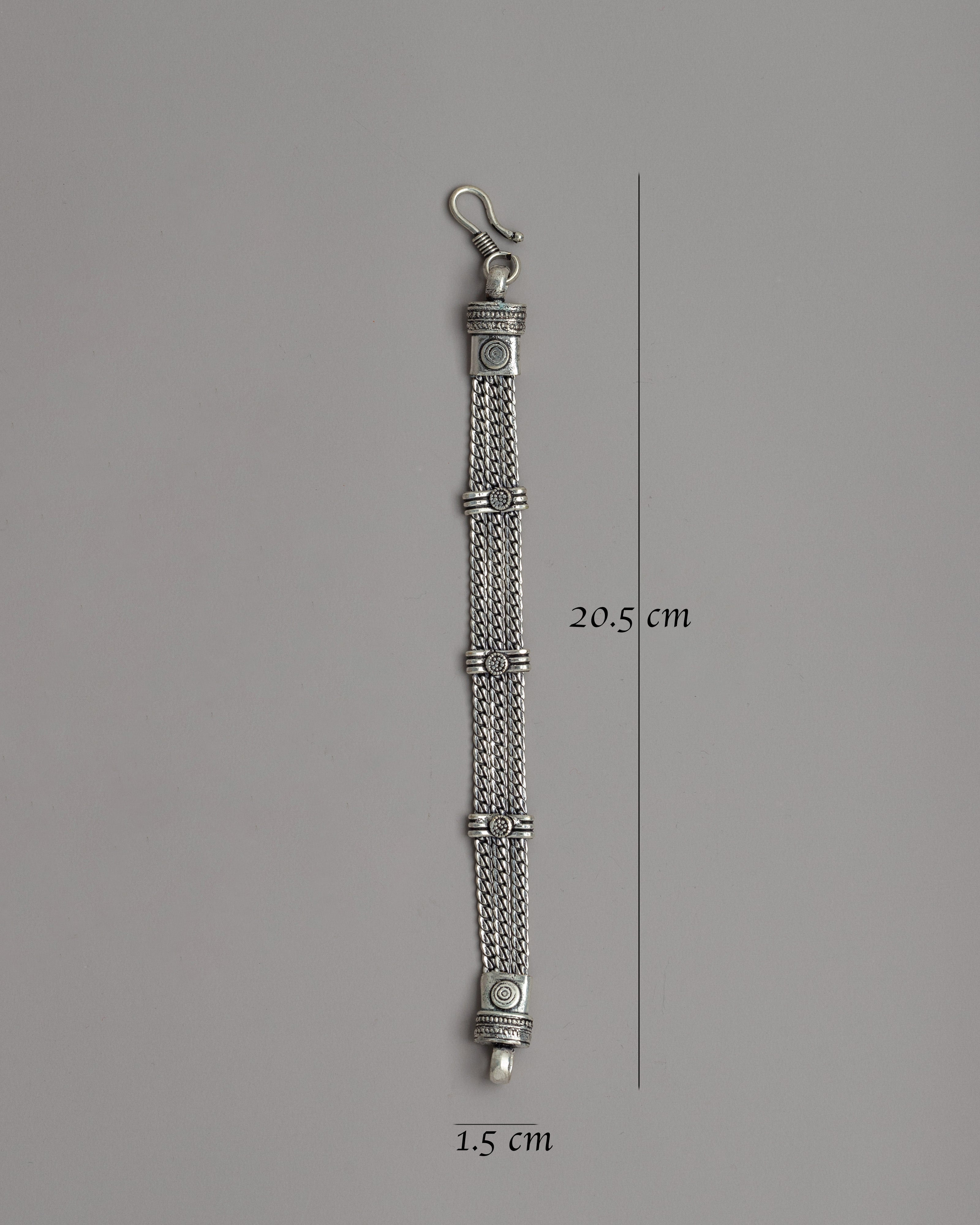 Beautiful White Metal Bracelet | Timeless Symbol of Artistry
