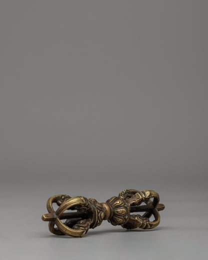 Bronze Body Vajra and Bell Set | Himalayan Buddhist Ritual Instruments