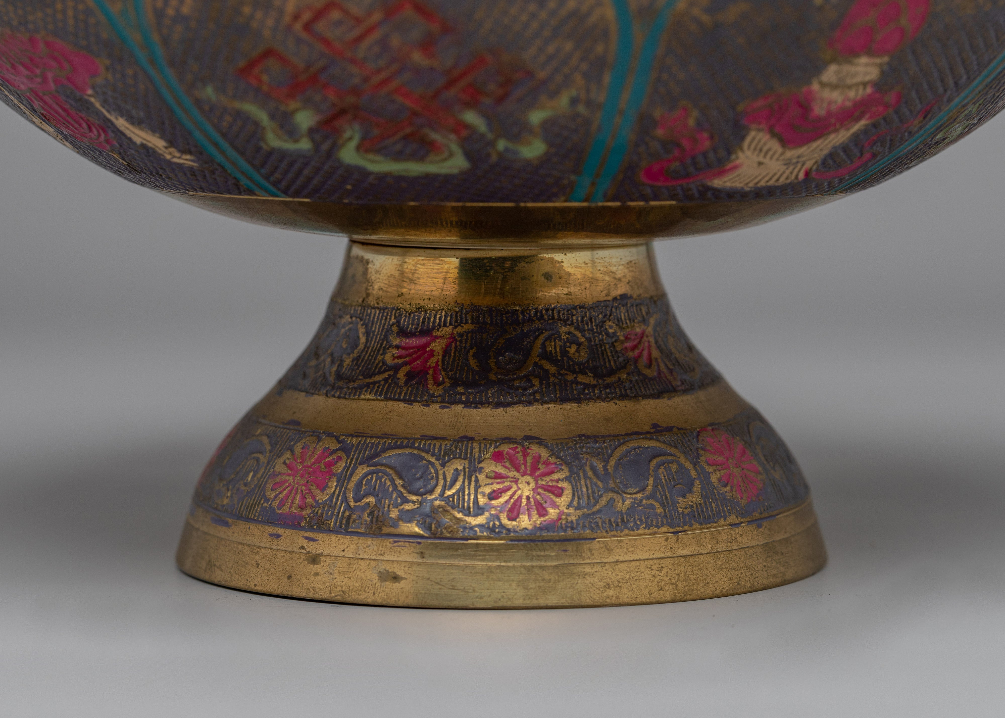 Himalayan Ritual Food Tray | Sacred Buddhist Offering Plate