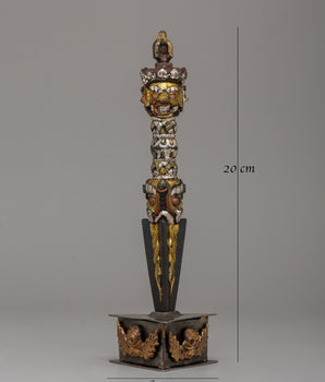 Ritual Dagger Phurba Tibetan Artwork | Energy Cleansing Craftsmanship