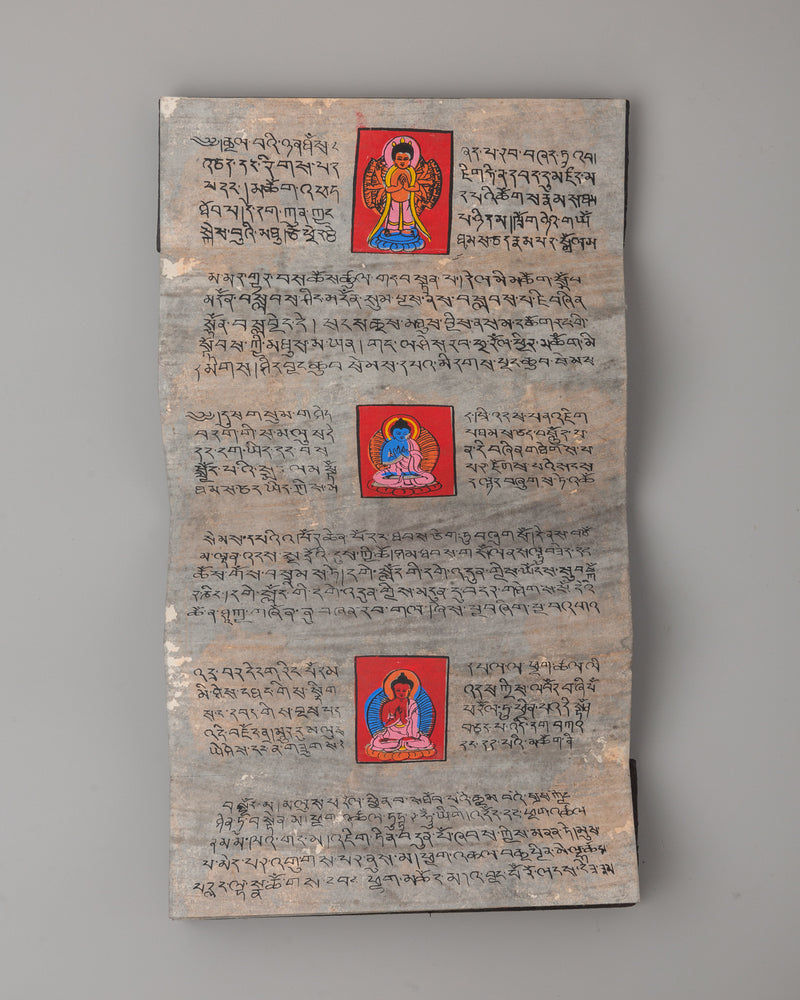 Handcrafted Sacred Text Book | A Symbol of Buddhist Wisdom