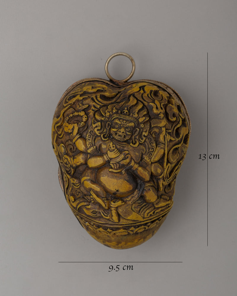 Six-Armed Mahakala Locket |  Powerful Buddhist Protection Locket