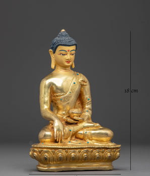 Handcrafted Radiant Artwork of Buddha Shakyamuni | Historical Enlightened One