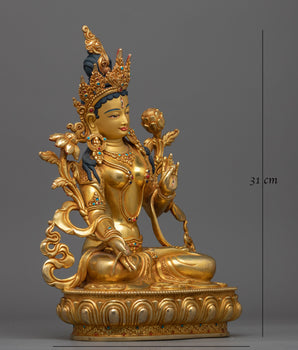 Sita Tara Goddess Statue | Radiant Symbol of Enlightenment
