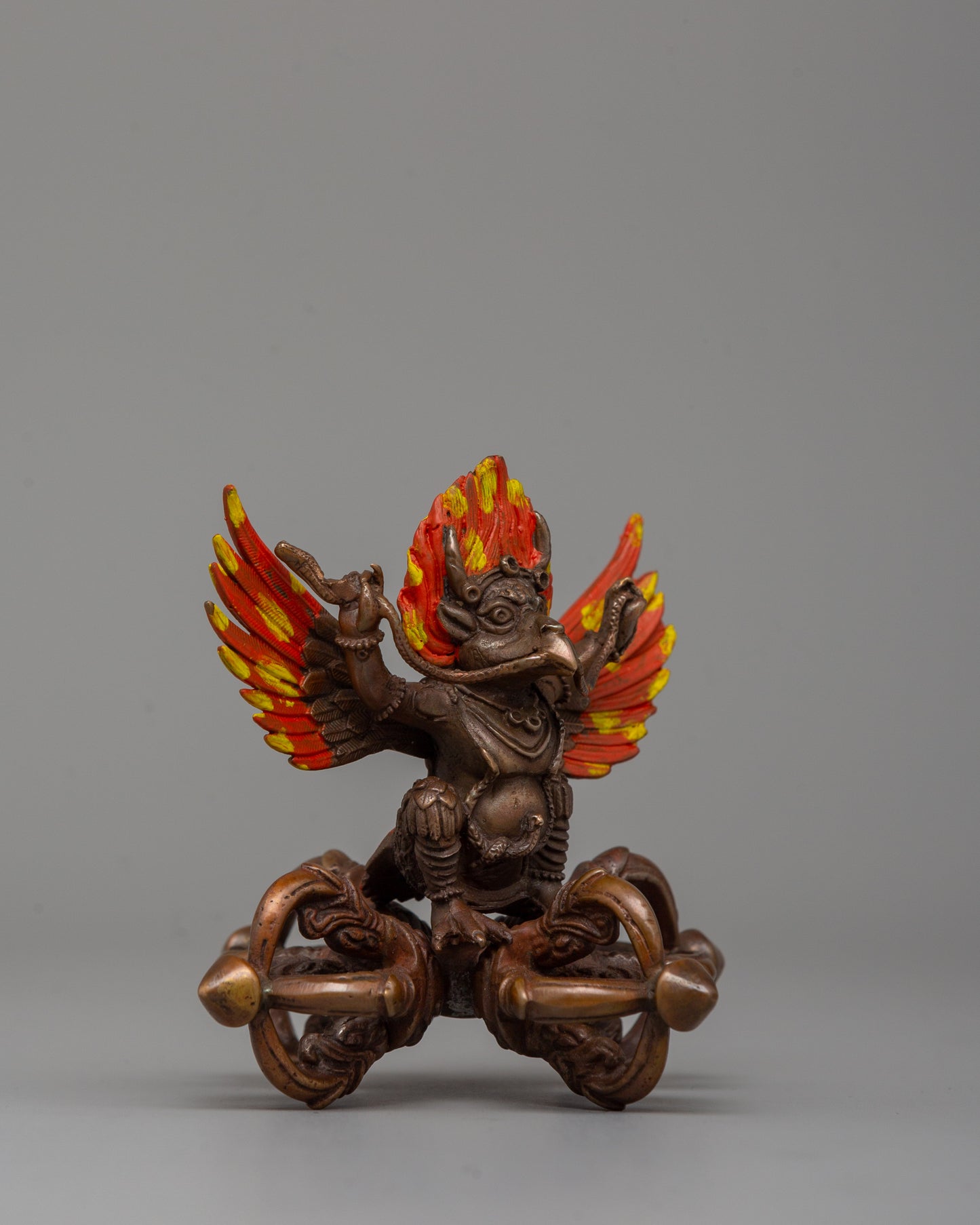 Handcrafted Garuda Oxidized Copper Statue | A Symbol of Power