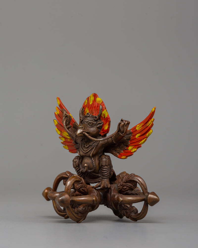 Handcrafted Garuda Oxidized Copper Statue | A Symbol of Power