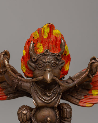 Handcrafted Garuda Oxidized Copper Statue | A Symbol of Power