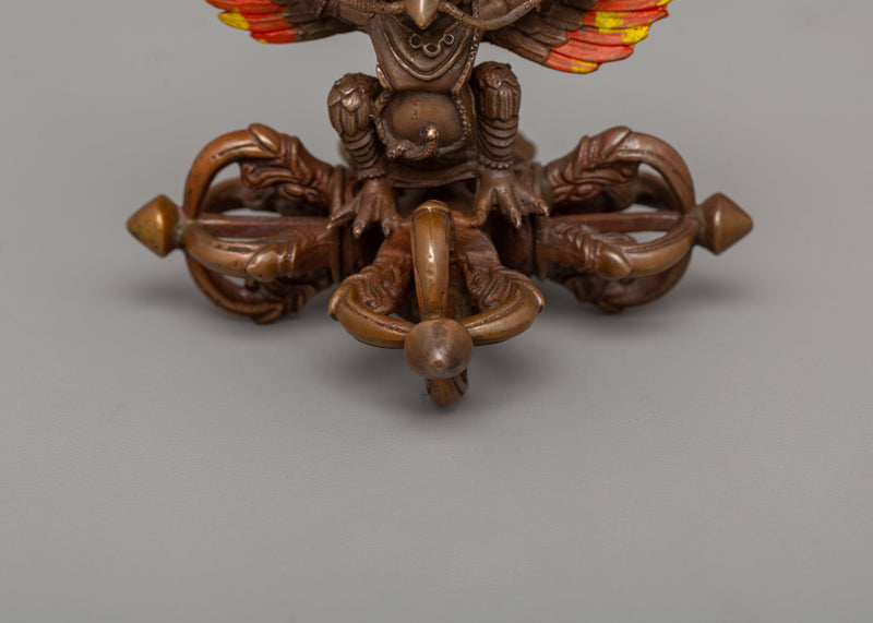 Handcrafted Garuda Oxidized Copper Statue | A Symbol of Power