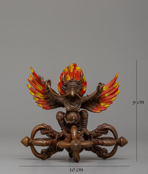 Handcrafted Garuda Oxidized Copper Statue | A Symbol of Power