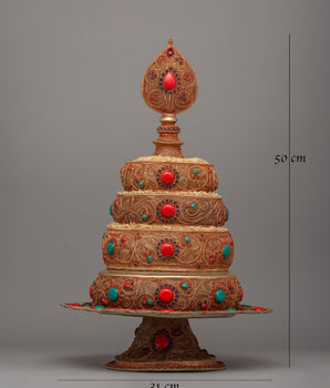 Tibetan Rice Offering Mandala | Buddhist altar piece