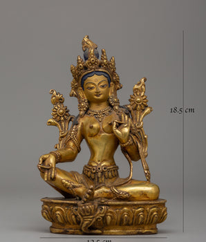 Green Tara Dharma Artwork | The Goddess of Compassion