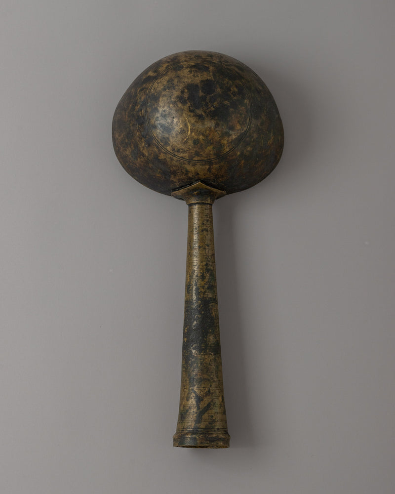 Tibetan Brass Ladle |  A Traditional Buddhist Altar Ceremony Tool