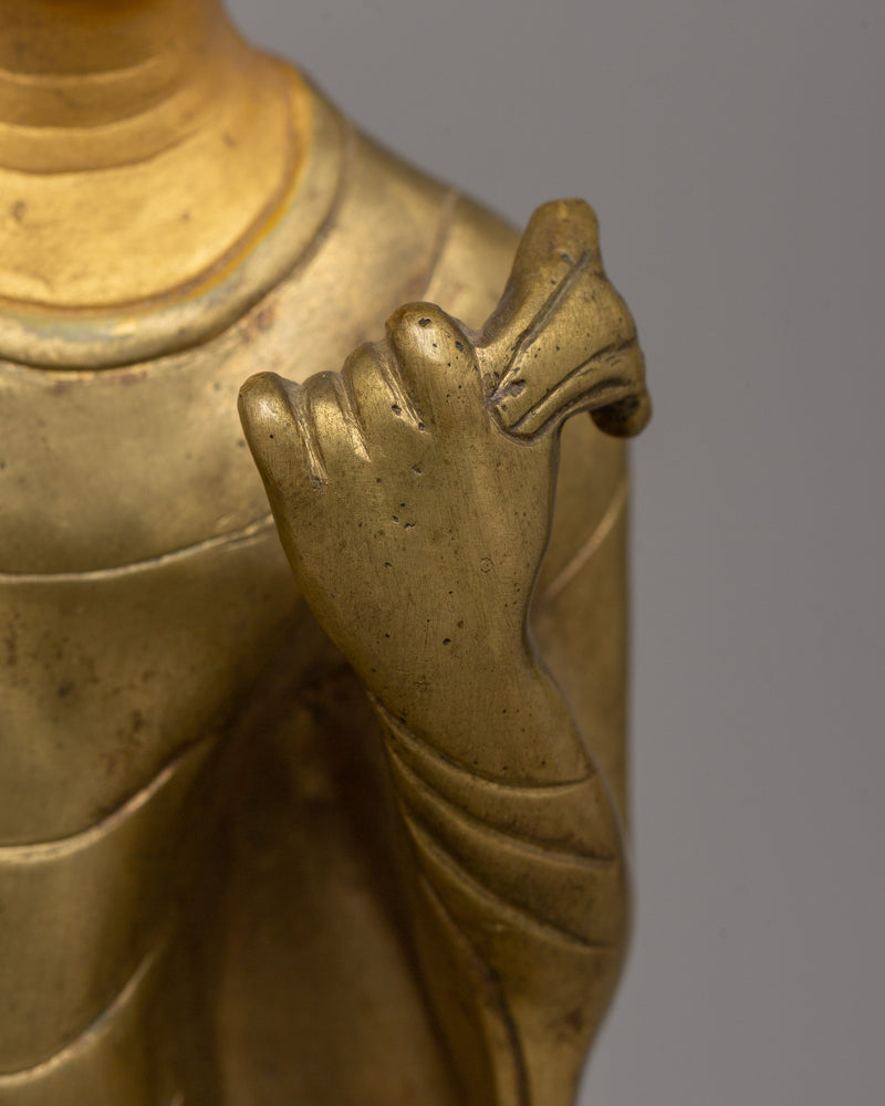 Handcrafted Standing Dipankara Buddha Statue | Symbol of Enlightenment & Protection