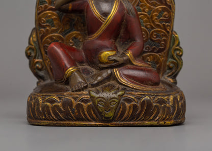 Tibetan Buddhist Master Milarepa Statue | Sacred Stone Statue of Jetsun Milarepa