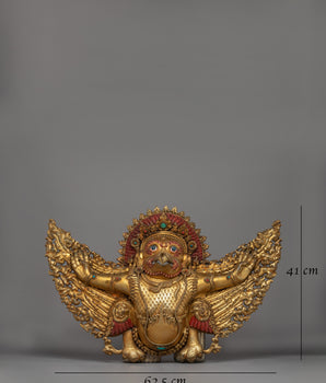 King of Birds Garuda Wall Hanging | Sacred Tibetan Garuda Wall Decor