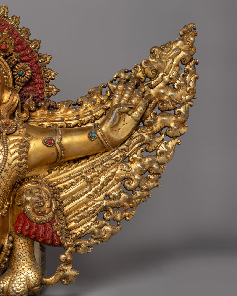 King of Birds Garuda Wall Hanging | Sacred Tibetan Garuda Wall Decor